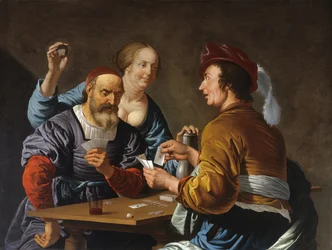 Cardsharps in an Interior, 1656